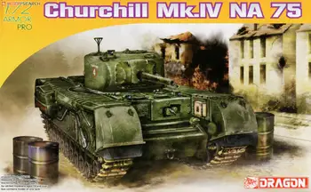 EJDERHA 7507 1: 72 ölçekli Churchill Mk.IV NA75 model seti