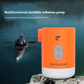 FLEXTAİLGEAR Max Pompa 2 Kamp Taşınabilir Mini Elektrikli Şişirme Şarj Edilebilir Aydınlatma Pompası Yatak Mat Ekipmanları