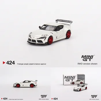MİNİ GT 1: 64 Pandem GR Supra V1.0 Araba Modeli Inci Beyaz Alaşım Diorama Koleksiyonu Minyatür Carros Oyuncaklar 424 Stokta