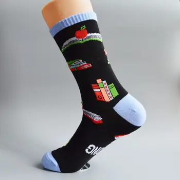 Yeni Unisex Komik Söyleyerek Yenilik Ekip Çorap Shhh Kitap Okuyorum Orta Tüp Çorap