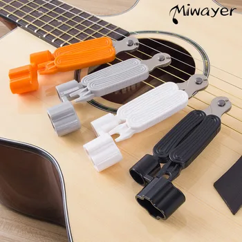 Miwayer gitar teli Sarıcı 3 İN 1 Dize Peg Sarıcı + Dize Kesici + Pin Çektirme Enstrüman Gitar Bakım Aracı Tamir Aracı