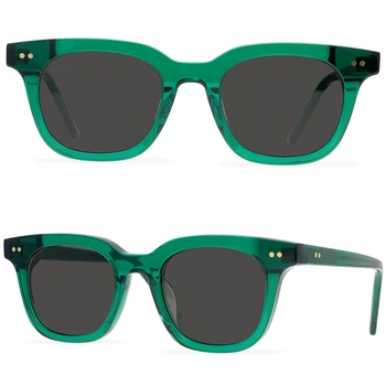Vintage Kare Büyük Boy Asetat erkek Güneş Gözlüğü Tasarımcı Moda Yeşil Gözlük 2021 Moda kadın Spor Gözlük Oculos