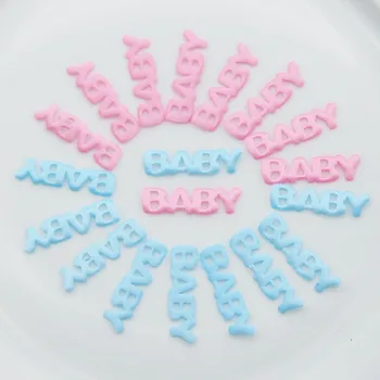 100 Adet Sevimli Bebek Mektup Şekli Kumaş Konfeti Bebek İlk Doğum Günü Konfeti Masa Sprinkles Doğum Günü Dekorasyon Parti Malzemeleri