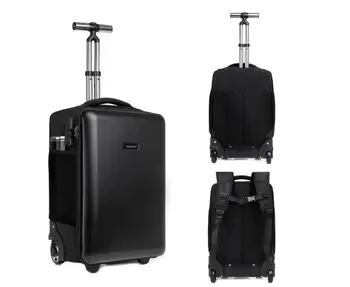 Kadın seyahat arabası çantası Bagaj Bavul İş unisex taşıma el Bagaj çantası Tekerlekler Üzerinde Haddeleme sırt çantası bagaj bavul