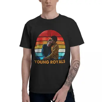 Genç Royals Simon Klasik T Shirt erkek T Shirt Komik Tees Kısa Kollu Yuvarlak Boyun T-Shirt %100 % Pamuk Hediye Fikri Giyim