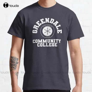 greendale topluluk kolaj Klasik T-Shirt korku filmi gömlek Özel yetişkin Genç unisex dijital baskı xs - 5xl Tüm mevsim