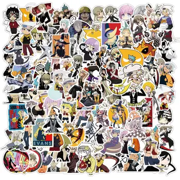 100 Adet/paket Sevimli Anime Soul Eater Graffiti Su Geçirmez Çıkartmalar Kaykay Seyahat Bavul Telefon Dizüstü Bagaj Sticker Oyuncaklar
