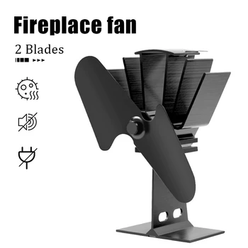 2 Bıçak Sıcak yüksek soba Fan Ev Sessiz Sıcak yüksek soba Fan Ultra Sessiz odun sobası Fan Şömine Fan Ekolojik Termal Döngüsü