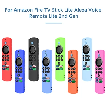 Silikon kılıf Amazon Yangın TV çubuk mini PC Lite Alexa Ses Uzaktan Lite 2nd Gen Darbeye Dayanıklı Anti Kayma Uzaktan Kumanda Koruyucu Kapak