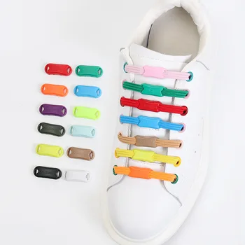24 Renk Kravat Ayakkabı Dantel Elastik Dantel spor Ayakkabı Düz Shoelaces Ayakkabı için Bağları Olmadan Çocuklar Yetişkin Hızlı Ayakkabı Dantel Kauçuk Bantları Hiçbir 