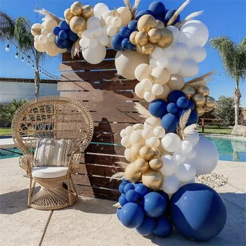 Balon Garland Kemer Kiti Düğün Doğum Günü Partisi Dekorasyon Konfeti Lateks Balonlar Cinsiyet Reveal Vaftiz Bebek duş dekorasyonu