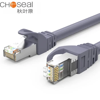 CHOSEAL S / FTP CAT 7 Ethernet Kablosu Altın Kaplama Korumalı Ethernet RJ45 Kablosu 10 Gigabit 23AWG Ağ Yama Kablosu Cat7 LAN Kabloları