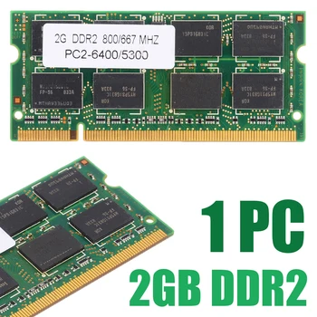 1 adet Dizüstü Bellek 2 GB DDR2 PC2 6400/5300 800/667 MHZ Dizüstü RAM 200pin ECC Olmayan Bellek Dell HP Acer ASUS