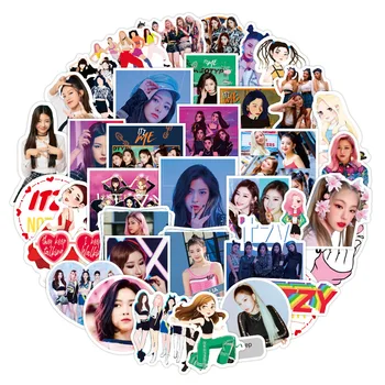 10 / 30 / 50 adet Kore kadın Ligi Şarkıcı Itzy Graffiti Sticker DIY Bavul Dizüstü Scooter Yıldız Sticker Su Geçirmez Toptan
