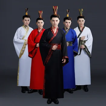 Yeni 2022 Hanfu Erkek Tang Takım Elbise Antik Bilim Şövalye Valiant Savaşçı Cosplay Cadılar Bayramı Kostümleri Erkekler için Yetişkin