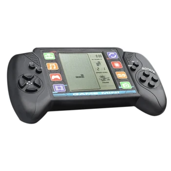 Cep el video oyunu Konsolu 3.5 İn LCD Mini Taşınabilir Tuğla Oyun Oyuncu Dahili 23+26 Oyunları (Siyah)