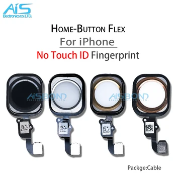Ev Düğmesi Flex iPhone 6 Artı 6P 6s 6SP YF Dönüş Geri Ana Düğme Flex Kablo İle Kauçuk Dokunmatik KİMLİK Parmak İzi