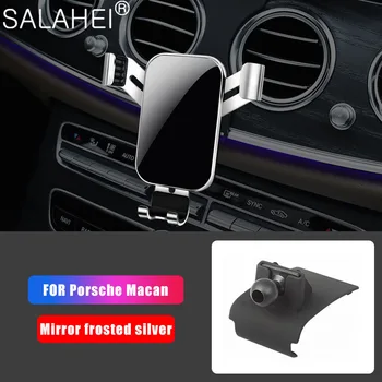 Lüks Araba Özel Cep telefon tutucu Porsche Macan İçin Dashboard Hava Firar Dağı Cradle SmartPhone Braketi GPSStand Aksesuarları