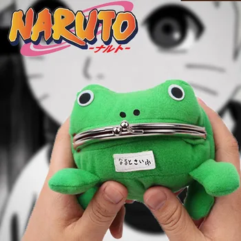 Anime Naruto Kurbağa bozuk para cüzdanı Karikatür Cosplay Şekil Mini Cüzdan Kulaklık Çantası Kredi Kimlik Kartı Paketi Erkek Kız için doğum günü hediyesi