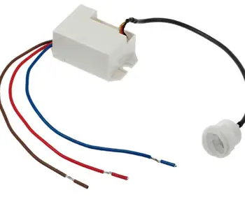 Iyi Satış 3 teller ile elektrikli röle IR Kızılötesi Vücut Hareket Sensörü Otomatik İşık Lambası Kontrol Anahtarı 220 240V