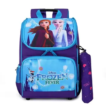 Disney birincil schoolbag karikatür Elsa omuzdan askili çanta kız erkek çanta bebek çocuk sırt çantası çocuk Dondurulmuş schoolbag sırt çantası