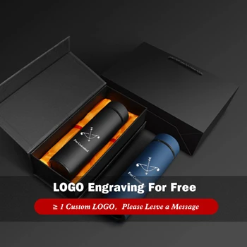 Ücretsiz Özel LOGO Paslanmaz Çelik Termos Bardak Reklam Fincan Hediye Kutusu Hatıra Gravür Su Şişesi Yazı İş Kupa