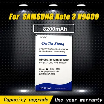 Yüksek kalite 8200 mAh B800BC B800BE/BU Pil Samsung Galaxy Not 3 ıçin N9000 N9005 N900A N900 N9002 N9009 N9006 N9008 S