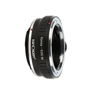 K & F Konsept lens adaptörü Halka Konica AR Dağı Lens için Canon EOS M EF-M Dağı M M2 M3 Aynasız Kamera Adaptörü İle Tripod