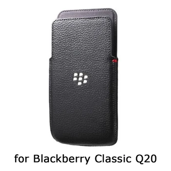 Orijinal Telefon Kılıfı ıçin Blackberry Klasik Q20 Hakiki Deri Kılıf Blackberry Q20 El Yapımı Lüks Fundas Cilt Çantası