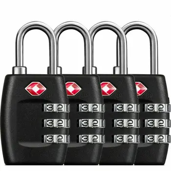 1 Adet Taşınabilir Mini Kilit Asma Kilit Açık Seyahat Bagaj Fermuar Sırt Çantası Çanta Güvenli Anti-hırsızlık Şifreli Kod Numarası Kilidi