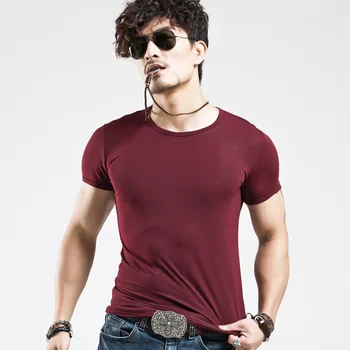 2022 MRMT Erkek T-Shirt Saf Renk O-boyun Çizgisiz Tees Tops Erkek T Shirt Erkek Kısa Kollu Sıkı Erkek Giysileri