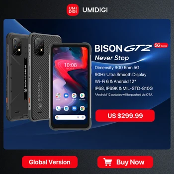UMIDIGI BISON GT2 / GT2 PRO 5G Telefon güçlendirilmiş akıllı telefon Android IP68 Dimensity 900 6.5 