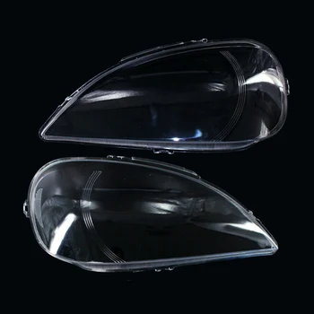 1 Çift Far Abajur Lens Far Kapağı 1638204961 1638205061 Mercedes Benz ML Sınıfı için Fit W163 2002 2003 2004 2005