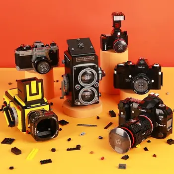 Mini Blokları Yaratıcı dijital kamera Modeli Yapı Kitleri Çocuklar Yetişkin Moc Setleri Taklit Arkadaşlar Oluşturucu Montessori Oyuncaklar Boys