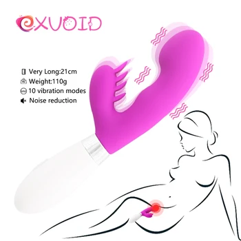 EXVOID Tavşan Vibratör Güçlü Titreşim Yapay Penis Vibratörler Kadın Klitoris Teşvik g-spot Masaj Seks Oyuncakları Kadınlar için Silikon