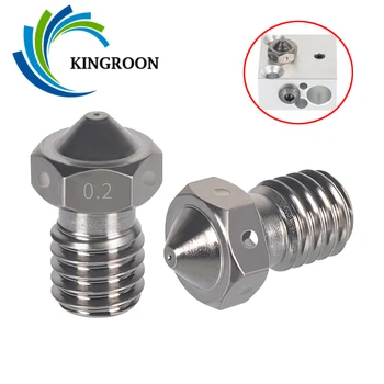 KINGROON Sert Çelik E3D V6 Nozulları 1.75 mm filament için E3D Sertleştirilmiş Çelik Meme V6 HOTEND M6 İplik 3D Yazıcı ekstruder Memesi
