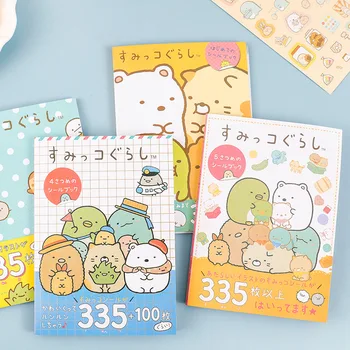 335 Adet / Kitap Sevimli yapışkan kitap Japon Yaratık Serisi Cep Günlüğü Dekorasyon Sıcak Damgalama Karikatür Hayvan Çıkartmaları