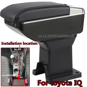 Toyota IQ için kol dayama kutusu toyota IQ iç Merkezi Konsol saklama kutusu Kol Dayanağı Araba Aksesuarları Parçaları USB LED
