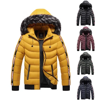 Yeni 2022 Erkek Kış sıcak günlük ceketler Sonbahar Rüzgar Geçirmez Kalın Giyim Erkek ısıtmalı Parkas Streetwear Moda İnce Ceket Erkekler