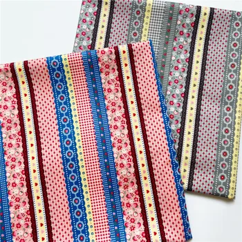 Vintage çiçekli çilek patchwork pamuklu poplin kumaş el yapımı Oya Doku DIY çanta bebek giysileri