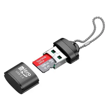 Yüksek hızlı USB Adaptörü USB Mikro SD/TF kart okuyucu USB 2.0 Mini Cep Telefonu Hafıza kart okuyucu İçin laptop aksesuarları