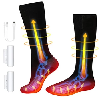Kış sıcak açık çorap termal çorap ısıtma çorap üç modları elastik rahat su geçirmez elektrikli sıcak çorap seti