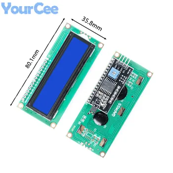 LCD1602 I2C LCD IIC Modülü 1602A Ekran Modülü Mavi Ekran PCF8574 IIC I2C LCD1602 adaptör plakası Arduino için