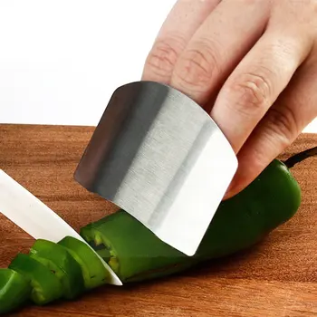 Paslanmaz Çelik Parmak Koruma Parmak El Kesim El Koruyucu Bıçak Kesim Parmak Koruma Aracı Mutfak Pişirme Bıçakları Aksesuarları