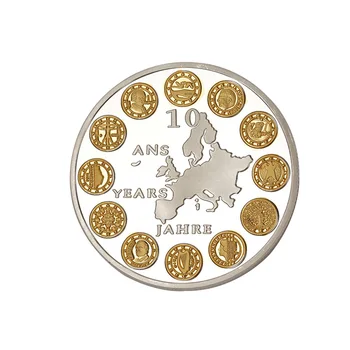 AB 10 Yıl Jahre altın madalyonlar Kaplı Koleksiyon Avrupa Birliği hatıra parası Tutucu