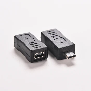 Mikro USB Erkek Mini USB dişi Adaptör Konnektör Dönüştürücü Adaptör Cep Telefonları için MP3