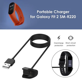 2 Şarj cihazı Kablo SM-R220 Bileklik Arama Moda kol saati Yedek USB Güç Kablosu Beşik Galaxy Uygun Tel Samsung için 