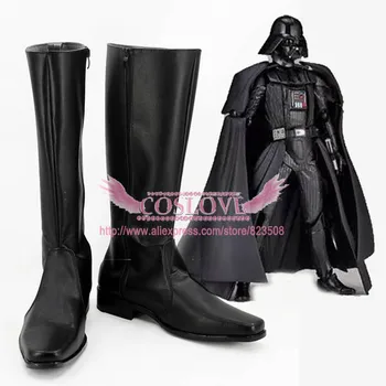 Darth Vader Siyah Ayakkabı Cosplay Çizmeler CosplayLove Cadılar Bayramı Noel Partisi İçin