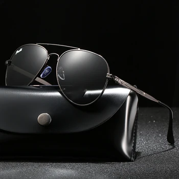 Pilot Güneş Gözlüğü Erkekler İçin Moda Retro Klasik plaj arabası Sürüş Metal UV400 güneş gözlüğü Marka Tasarım Lüks Gözlük Erkek Gözlüğü