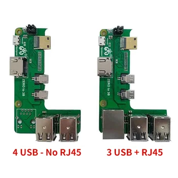 Ahududu Pi Sıfır 2w 3B arabirim adaptörü Sıfır Pi3 genişletme kartı Pi0 USB HUB RJ45 HAT Ahududu Pi 3 Model B